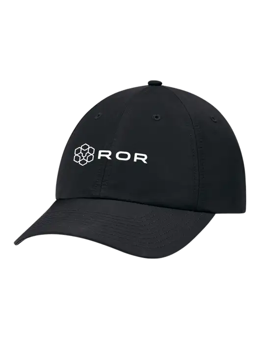 Richardson Relaxed Performance Lite Black Cap w/ROR Logo