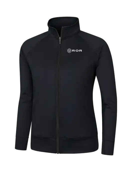 Womens Black NRG Fitness Jacket w/ROR Logo