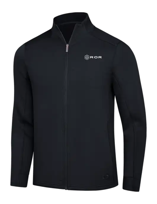 OGIO Black Transcend Full-Zip w/ROR Logo