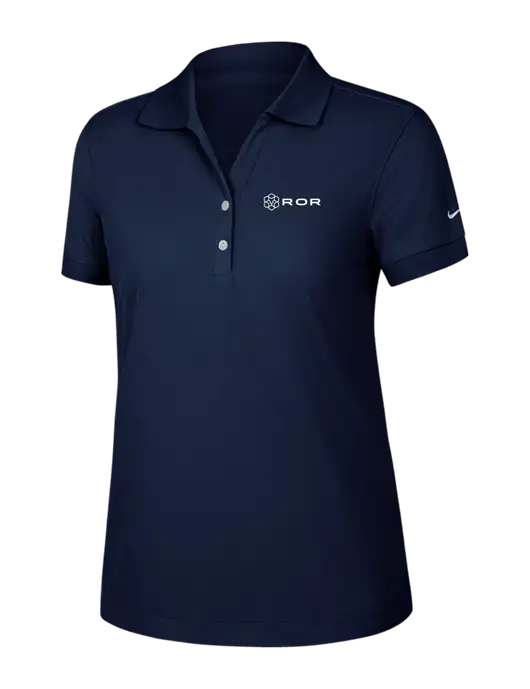 Nike Womens Dri-FIT Classic Dark Navy Polo w/ROR Logo