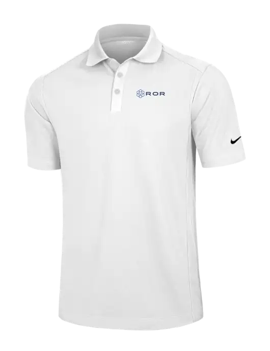 Nike White Dri-FIT Classic Polo w/ROR Logo