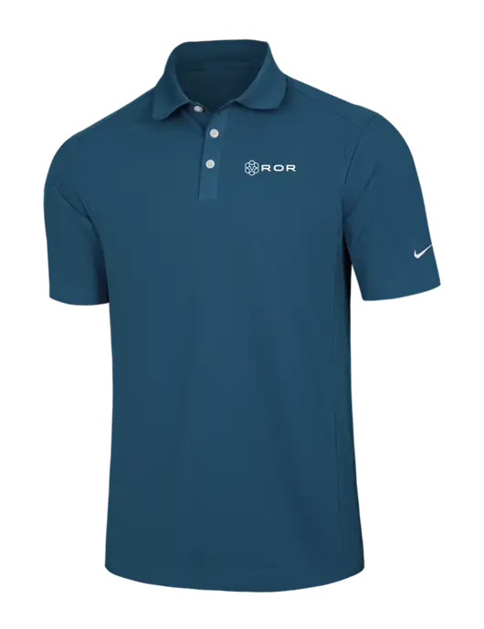 Nike Light Navy Dri-FIT Classic Polo w/ROR Logo