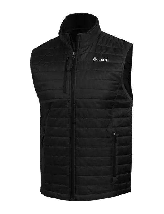 Packable Black Puffy Vest w/ROR Logo