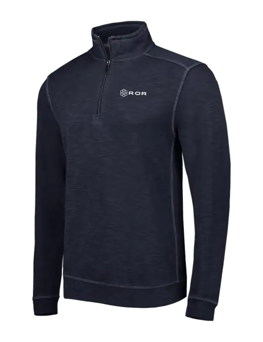 Tommy Bahama Navy Tobago Bay 1/2 Zip w/ROR Logo