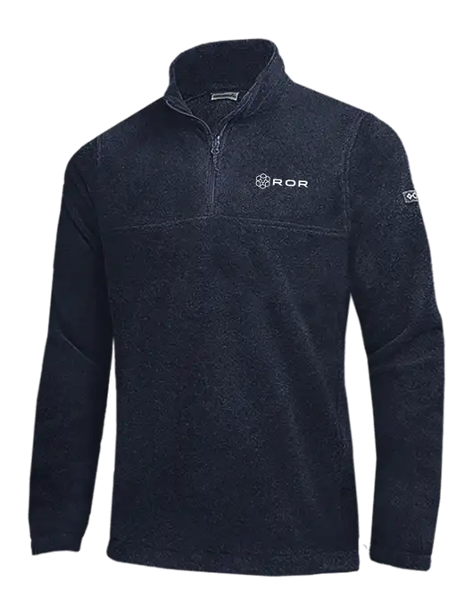 Columbia Navy Steens Mountain Fleece 1/2 Zip Pullover w/ROR Logo