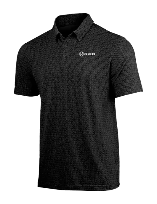 Adidas Black Printed Blend Polo w/ROR Logo