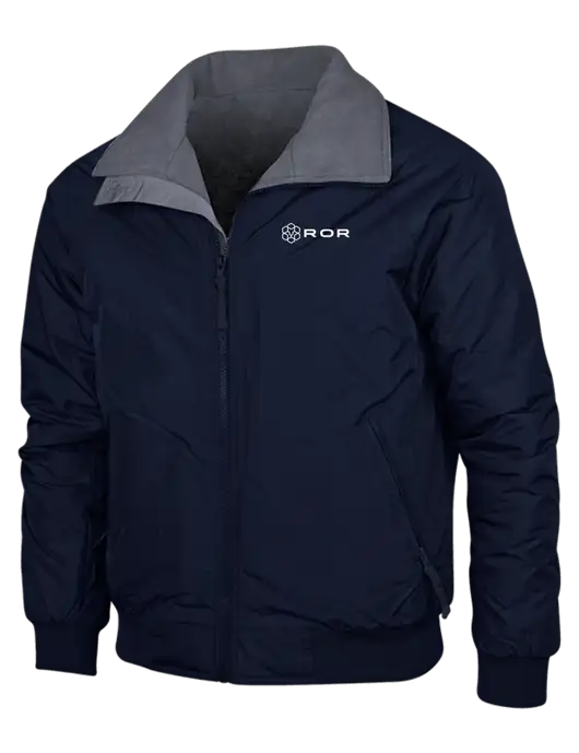 Navy/Heather Grey Classic Challenger Jacket w/ROR Logo