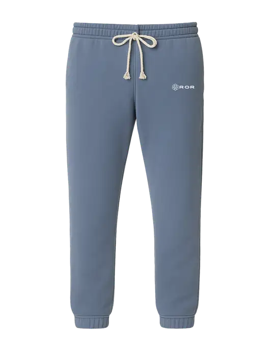 Comfort Colors Garment-Dyed Slate Blue Lightweight Fleece Sweatpants w/ROR Logo
