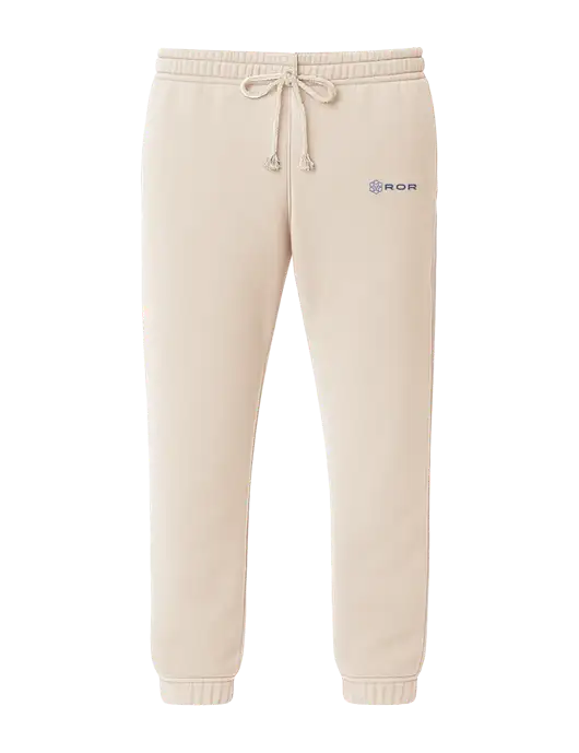 Comfort Colors Garment-Dyed Ivory Lightweight Fleece Sweatpants w/ROR Logo