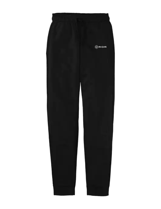 Core Fleece Black Jogger w/ROR Logo