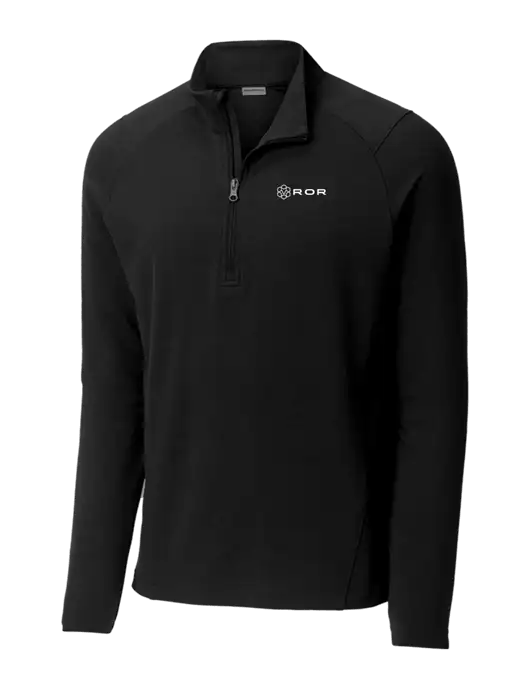 Sport-Wick Flex Fleece Black 1/4-Zip w/ROR Logo