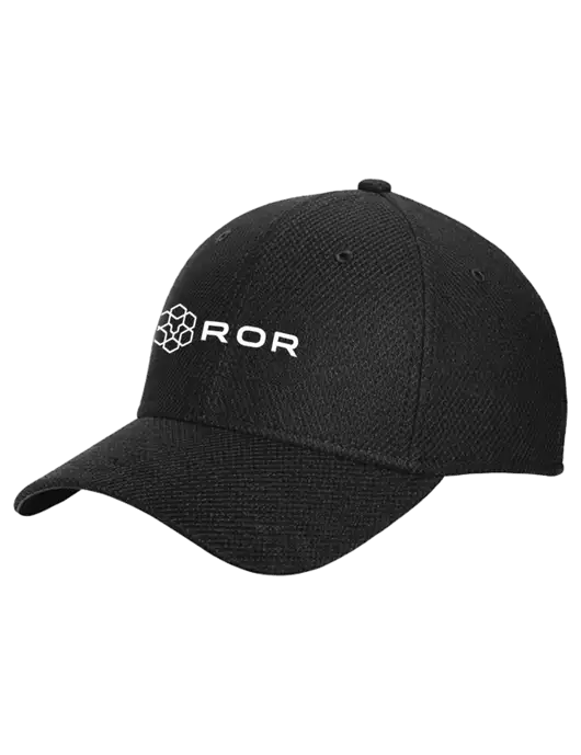 New Era Diamond Era Black Stretch Cap w/ROR Logo