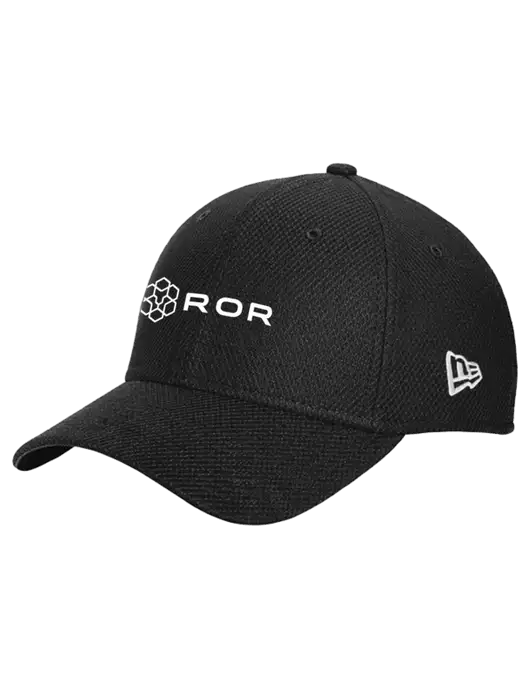 New Era Diamond Era Black Stretch Cap w/ROR Logo