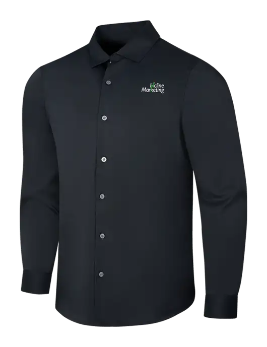 Black City Stretch Shirt w/Incline Marketing Logo