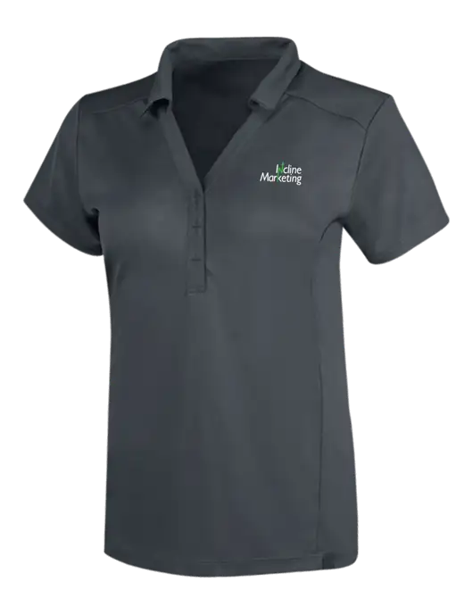 OGIO Dark Grey Womens Framework Polo w/Incline Marketing Logo