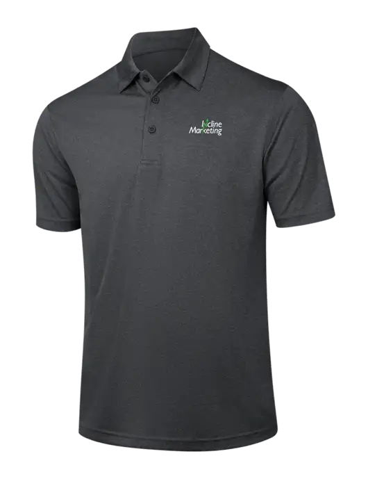 Dark Grey Heather Contender Polo w/Incline Marketing Logo
