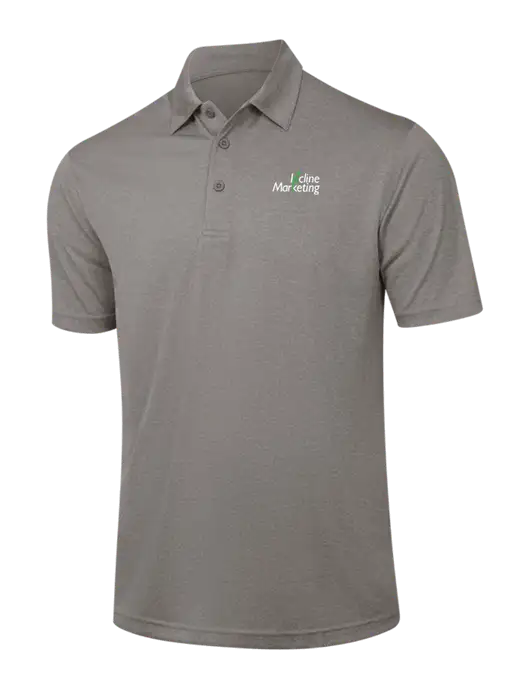Medium Grey Heather Contender Polo w/Incline Marketing Logo