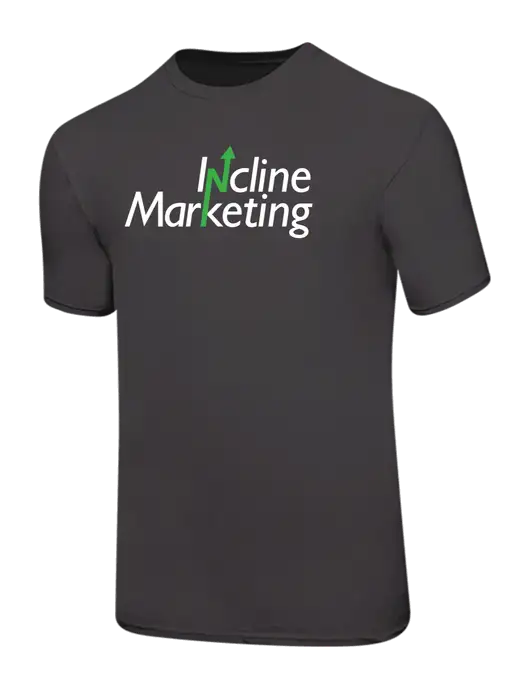 Ring Spun Charcoal 4.5 oz T-Shirt w/Incline Marketing Logo