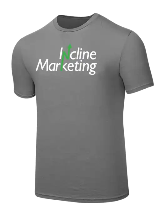 Seriously Soft Medium Grey T-Shirt w/Incline Marketing Logo