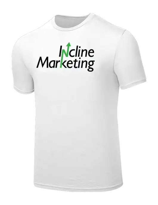 Seriously Soft White T-Shirt w/Incline Marketing Logo