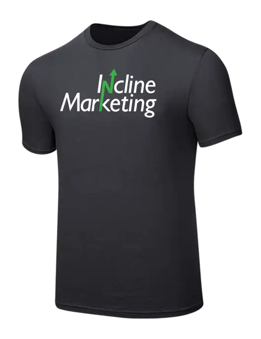 Seriously Soft Charcoal T-Shirt w/Incline Marketing Logo