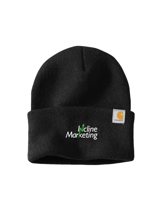 Carhartt Black Watch Cap 2.0 w/Incline Marketing Logo