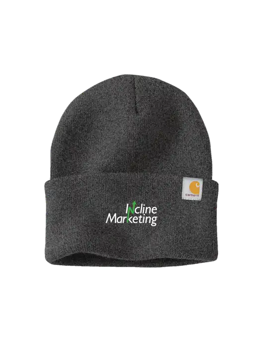 Carhartt Dark Grey Watch Cap 2.0 w/Incline Marketing Logo