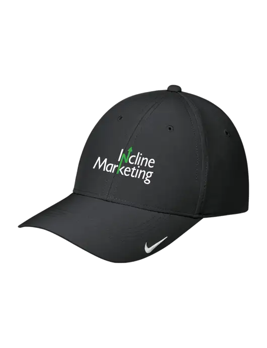 Nike Black Dri-FIT Legacy Cap w/Incline Marketing Logo