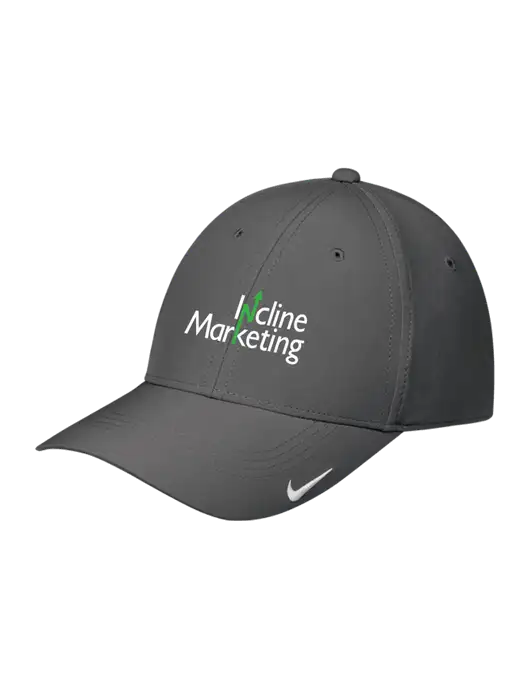 Nike Dark Grey Dri-FIT Legacy Cap w/Incline Marketing Logo