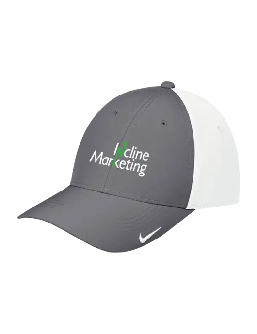 Nike Dark Grey/White Dri-FIT Legacy Cap w/Incline Marketing Logo