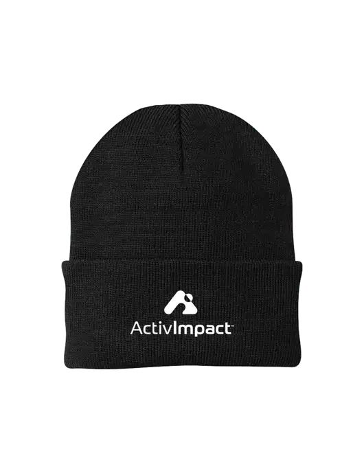 Black Knit Cap w/ActivImpact Logo