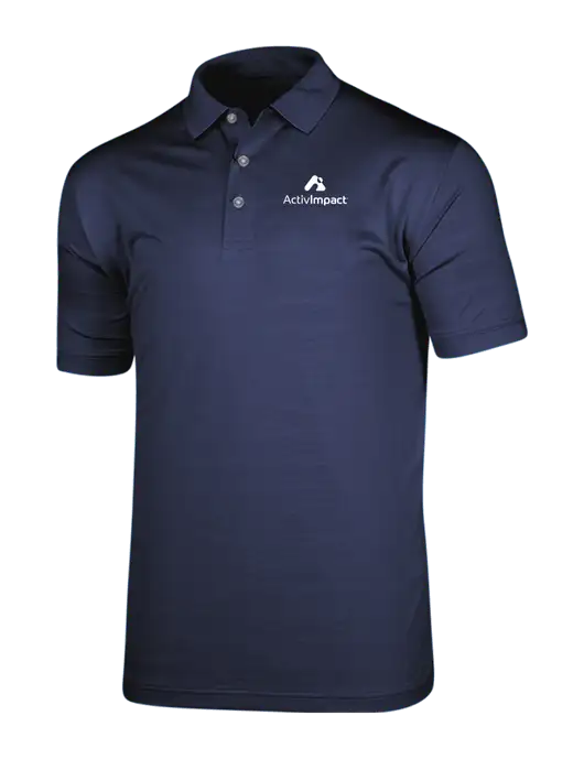 Callaway Vibrant Navy Ventilated Polo w/ActivImpact Logo