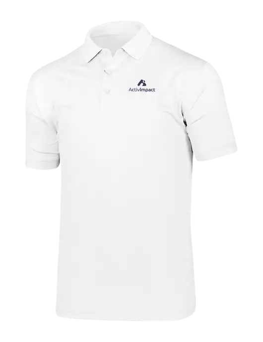 Callaway Vibrant Bright White Ventilated Polo w/ActivImpact Logo