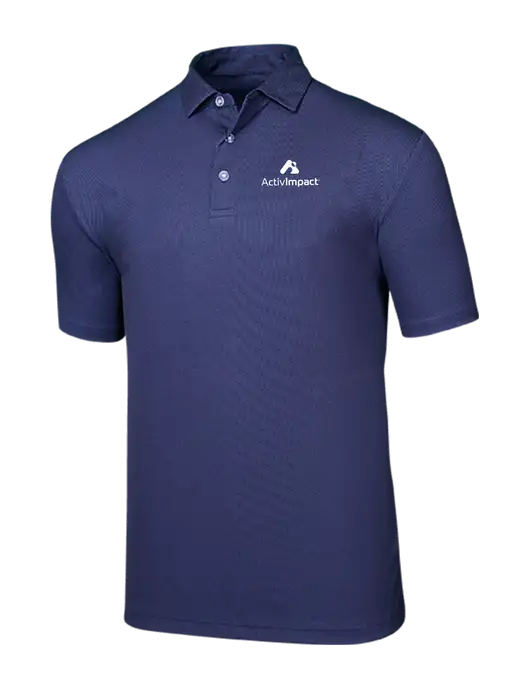 Callaway Birdseye Navy Polo w/ActivImpact Logo