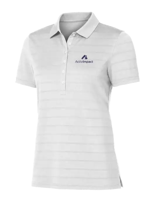 Callaway Womens Bright White Ventilated Polo w/ActivImpact Logo