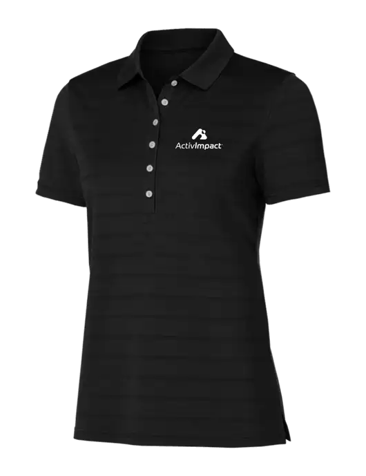 Callaway Womens Black Ventilated Polo w/ActivImpact Logo