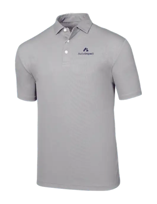 Callaway Birdseye Light Grey Polo w/ActivImpact Logo