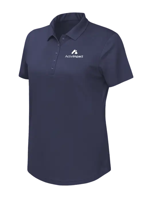 Callaway Womens Birdseye Navy Polo w/ActivImpact Logo