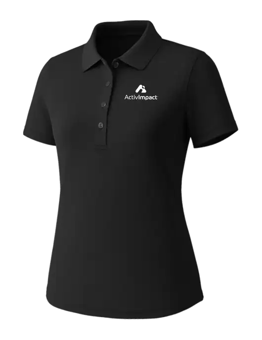 Callaway Womens Core Black Performance Polo w/ActivImpact Logo