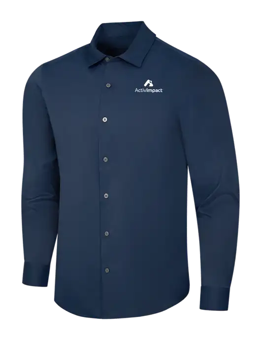 Navy City Stretch Shirt w/ActivImpact Logo