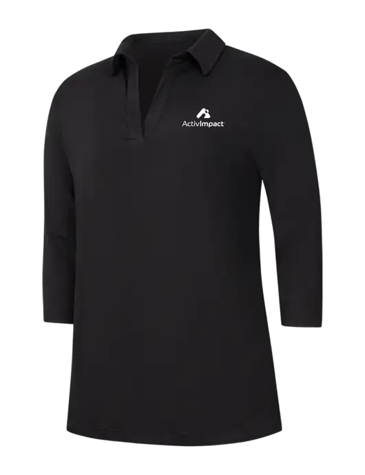 Womens Black Luxe Knit Tunic w/ActivImpact Logo