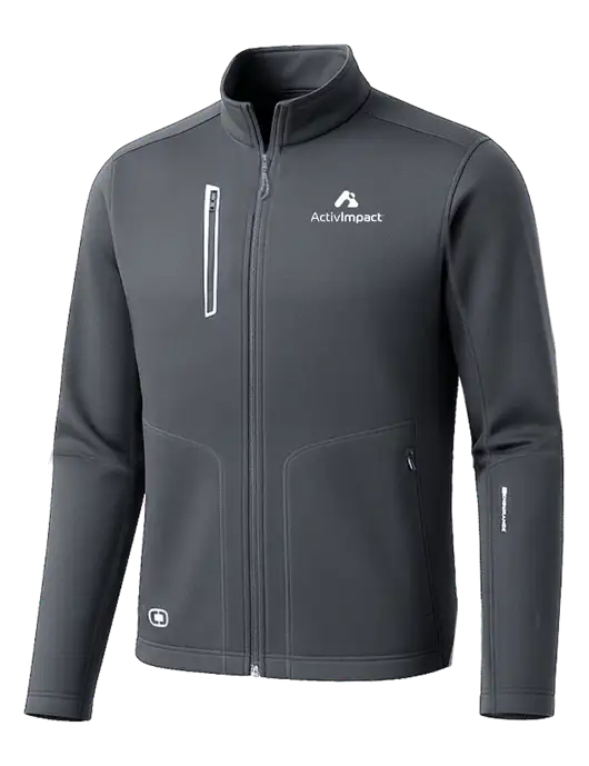 OGIO Dark Grey Endurance Fulcrum Full-Zip w/ActivImpact Logo