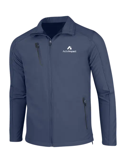 Navy Welded Softshell Jacket w/ActivImpact Logo