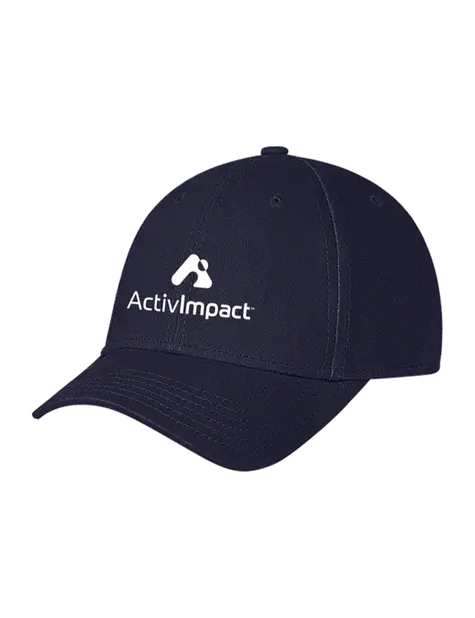 Navy Structured Soft Snap Closure Hook & Loop Cap w/ActivImpact Logo