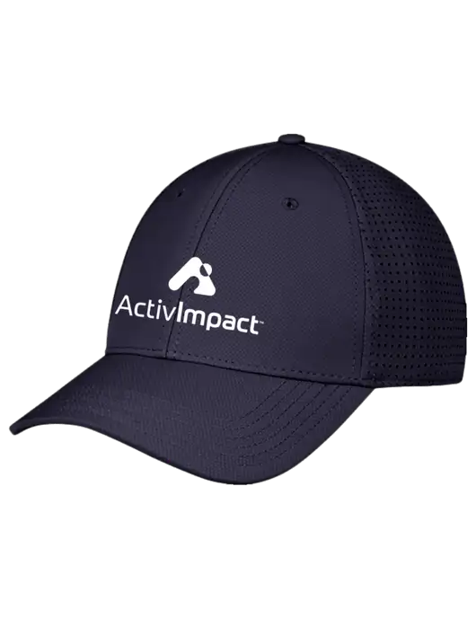 Navy Performance Stretchable Cap Hook & Loop w/ActivImpact Logo