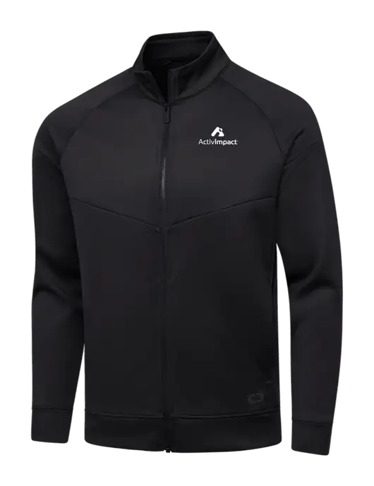 OGIO Black Endurance Modern Performance Full-Zip w/ActivImpact Logo