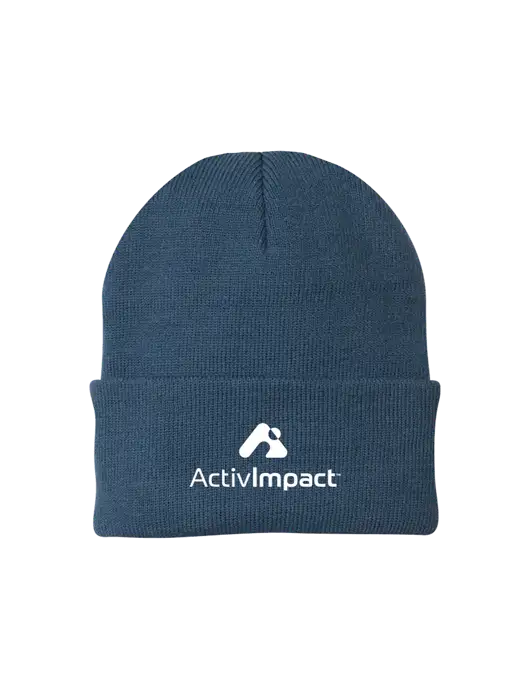Dark Slate Knit Cap w/ActivImpact Logo