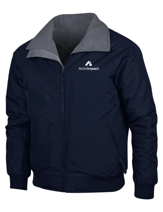 Navy/Heather Grey Classic Challenger Jacket w/ActivImpact Logo