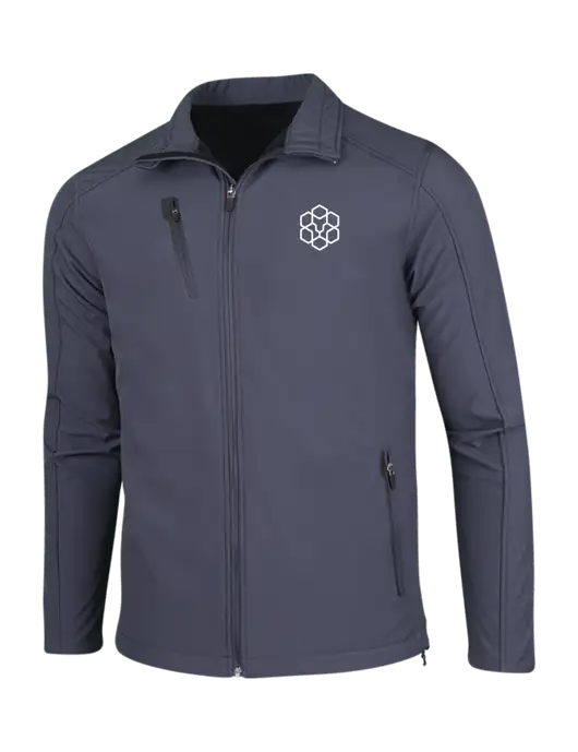 Dark Grey Welded Softshell Jacket w/Icon Logo