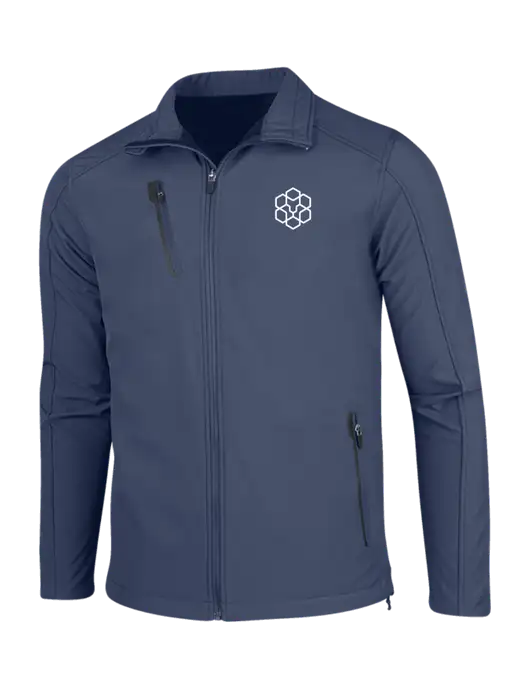 Navy Welded Softshell Jacket w/Icon Logo